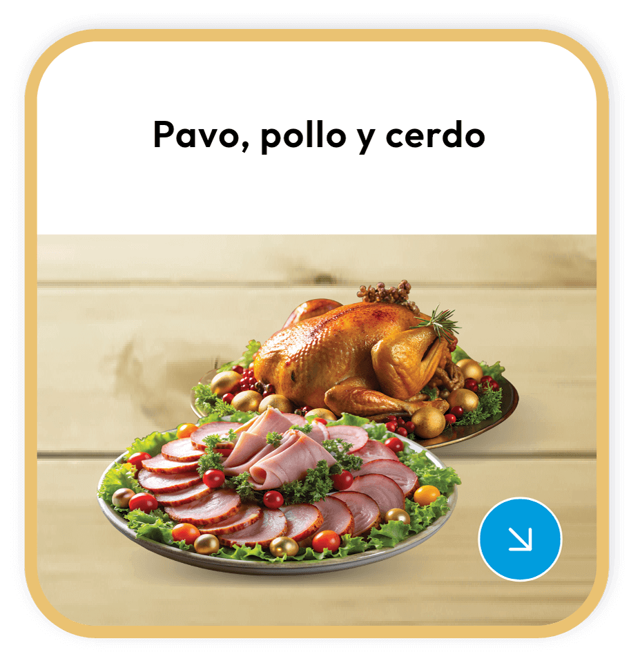 Pavo, pollo y cerdo